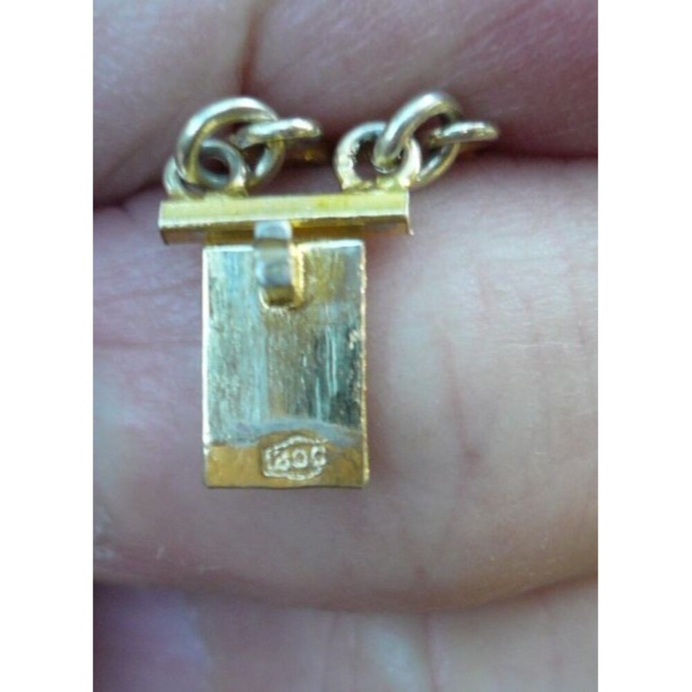 Antique 800 Silver Gold Vermeil Gilt Filigree Cannetille Wire Work Bracelet - Picture 8 of 8
